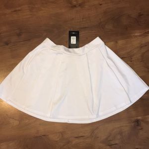 White Pleated “Lets Play Tennis” FashionNova skirt